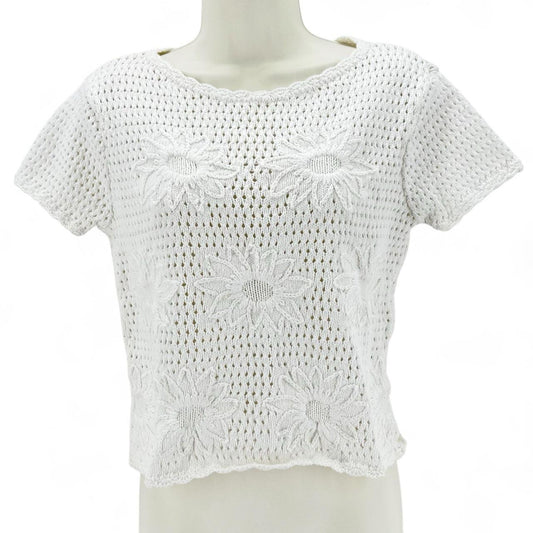 Size M LIZ CLAIBORNE FLOWERS Sweater