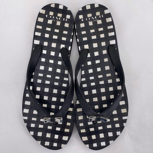 Black W Shoe Size 7.5 COACH Sandals