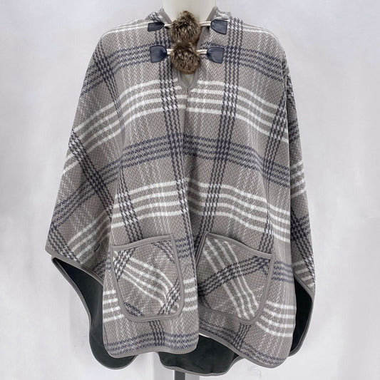 Size S/M Rachel Zoe Plaid PONCHO