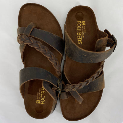 BROWN W Shoe Size 8 WHITE MOUNTAIN Sandals