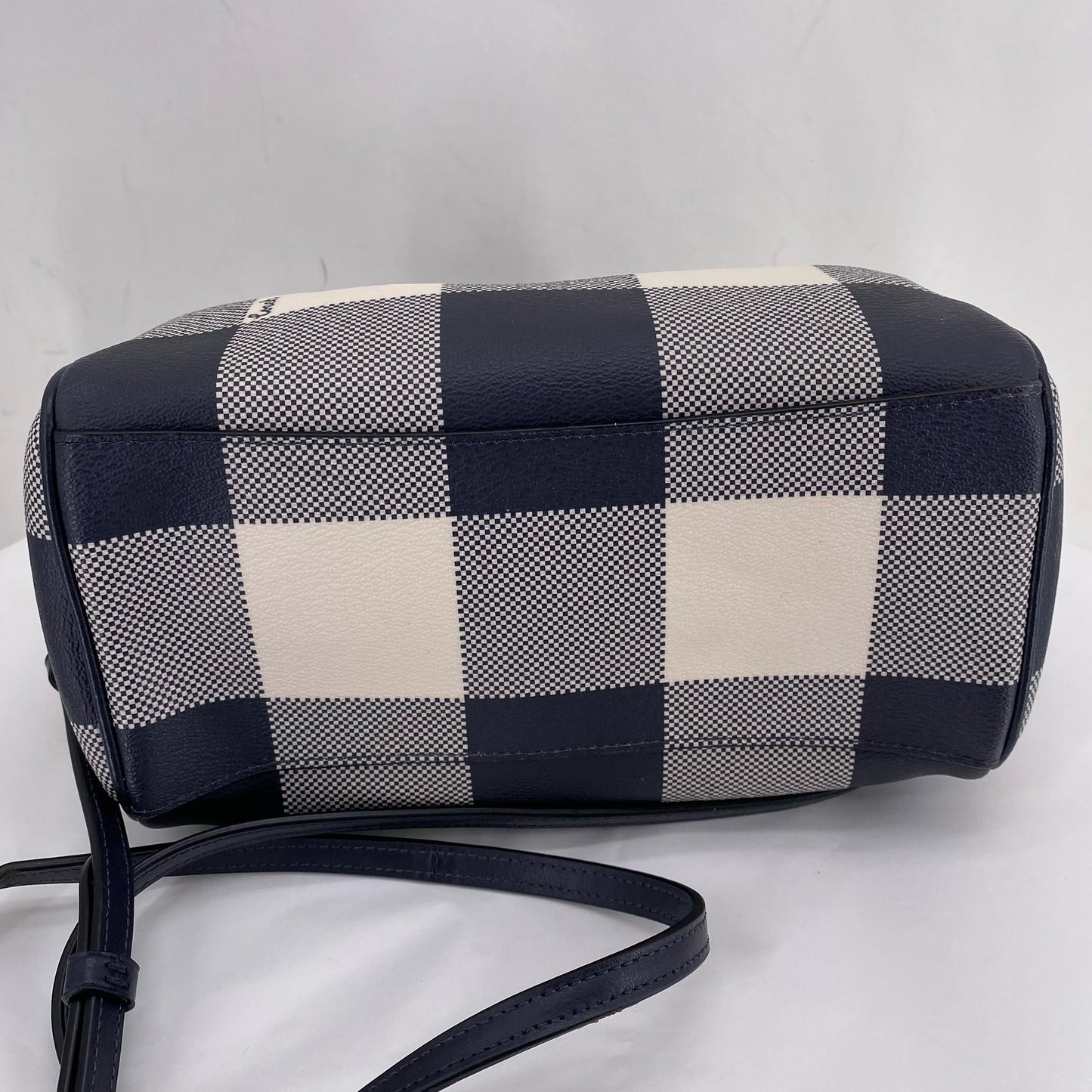 NAVY&WHITE COACH Satchel