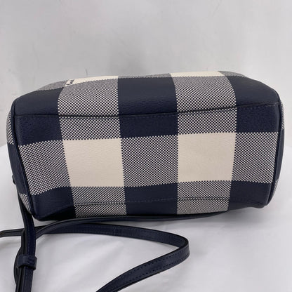 NAVY&WHITE COACH Satchel
