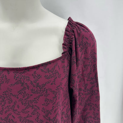 Size 1X ELEGANTEES LEAF Shirt