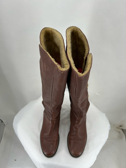 BROWN W Shoe Size 10 MICHAEL KORS Boots