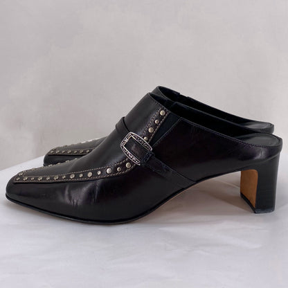 BROWN W Shoe Size 7 BRIGHTON Mules