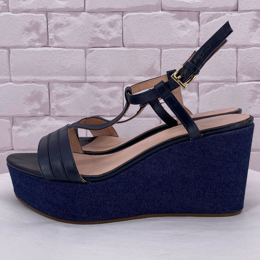 Navy W Shoe Size 8.5 KATE SPADE Sandals