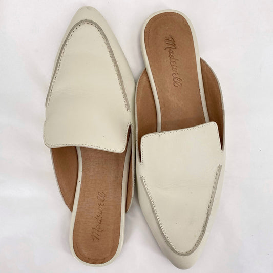 off white W Shoe Size 8.5 MADEWELL Mules