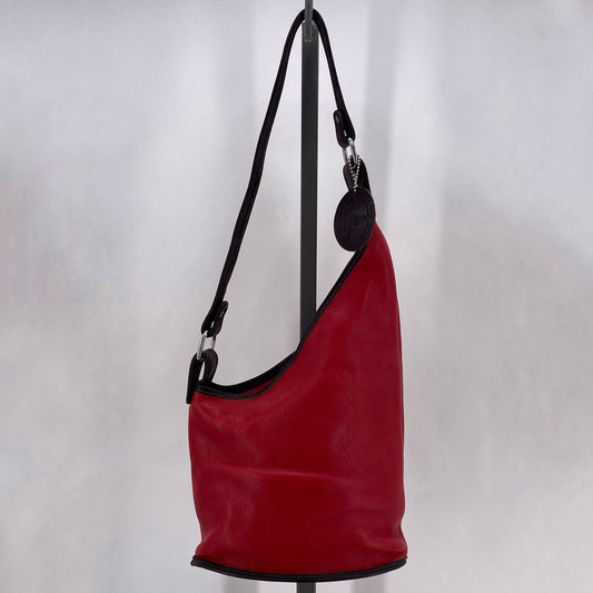 Red MOON SHINE Leather Shoulder Bag