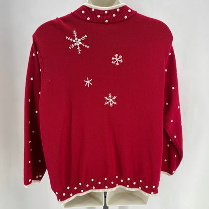 Size 3X TALBOTS CHRISTMAS Cardigan