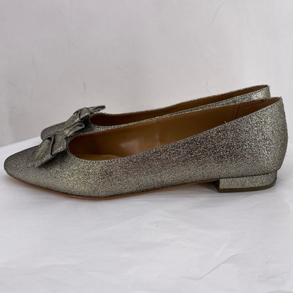 GOLD W Shoe Size 9.5 TALBOTS Flats