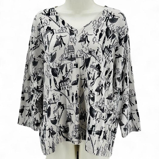 Size 3X G KNITWEAR Silk Blend PEOPLE Sweater