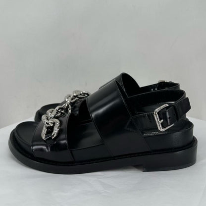 Black W Shoe Size 8.5 LOUIS VUITTON Sandals
