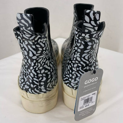 BLACK/WHITE W Shoe Size 9 GOGO SPORTS Boots