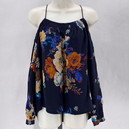 Size S MAEVE Floral Silk Shirt