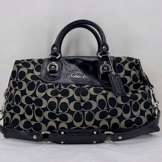 BLACK/GRAY COACH Satchel