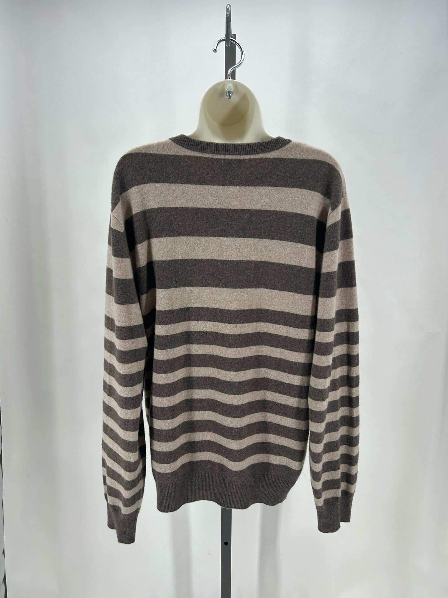 Size XL AMICALE Cashmere Stripe Sweater