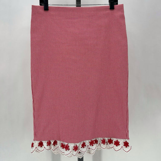 Size L SEVENTH AVENUE Checkered Skirt