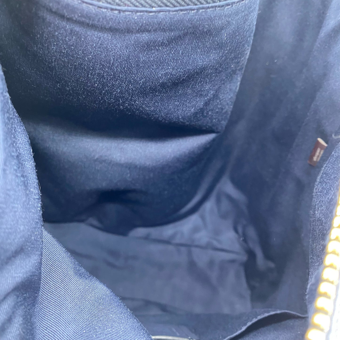 Navy COACH Leather Shoulder Bag
