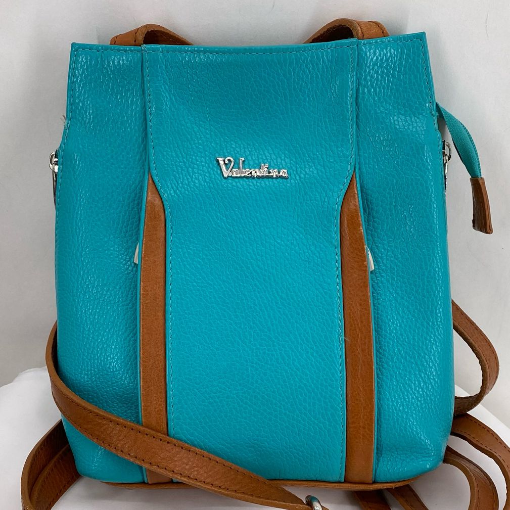 Aqua VALENTINA Leather Backpack