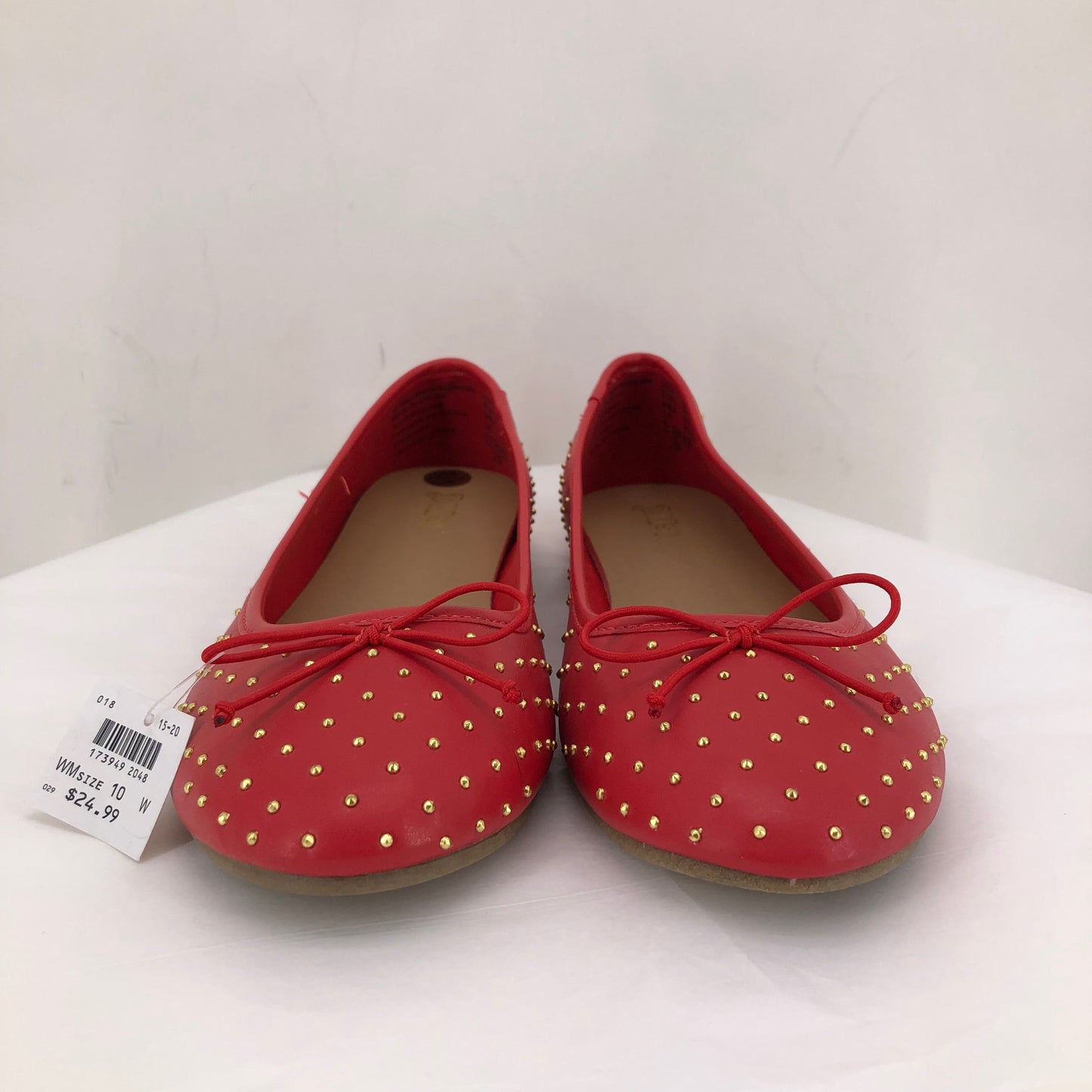 Red W Shoe Size 10 BRASH Flats