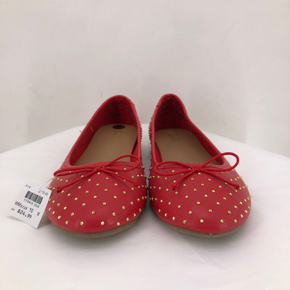 Red W Shoe Size 10 BRASH Flats