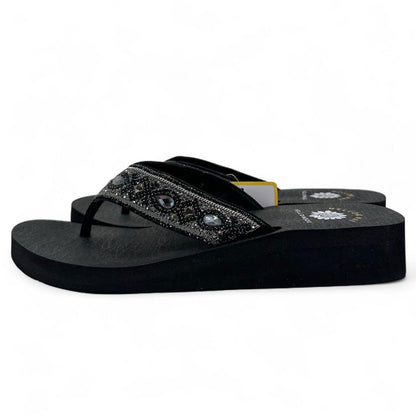 Black W Shoe Size 7 YELLOW BOX Sandals