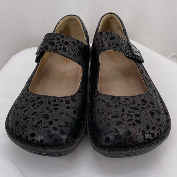 BLACK/BROWN W Shoe Size 40 ALEGRIA Flats