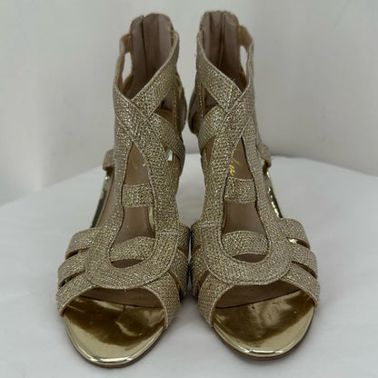 GOLD W Shoe Size 8 MARC FISHER Heels
