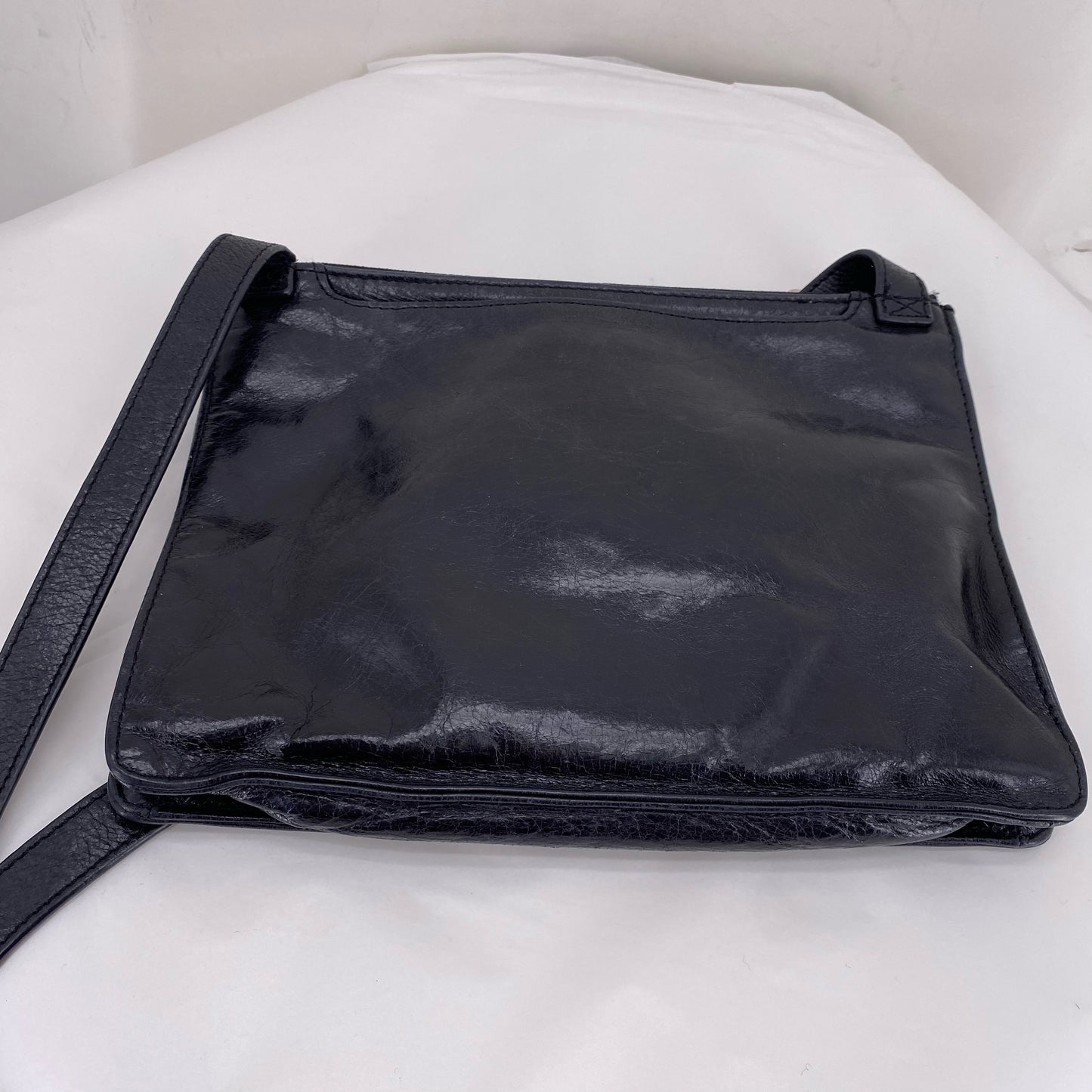 Black HOBO Leather Cross-body