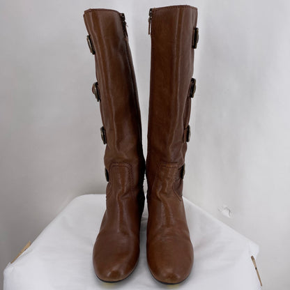 BROWN W Shoe Size 7 FRANCO SARTO Boots