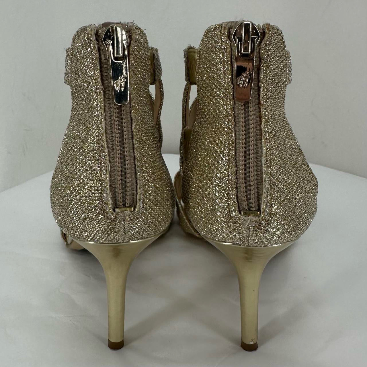 GOLD W Shoe Size 8 MARC FISHER Heels