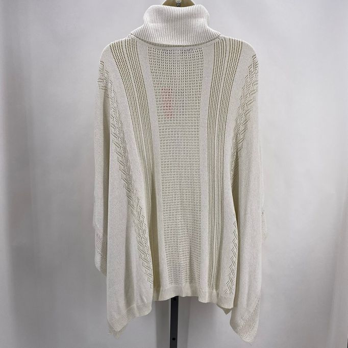 Size S/M WHITE HOUSE BLACK PONCHO