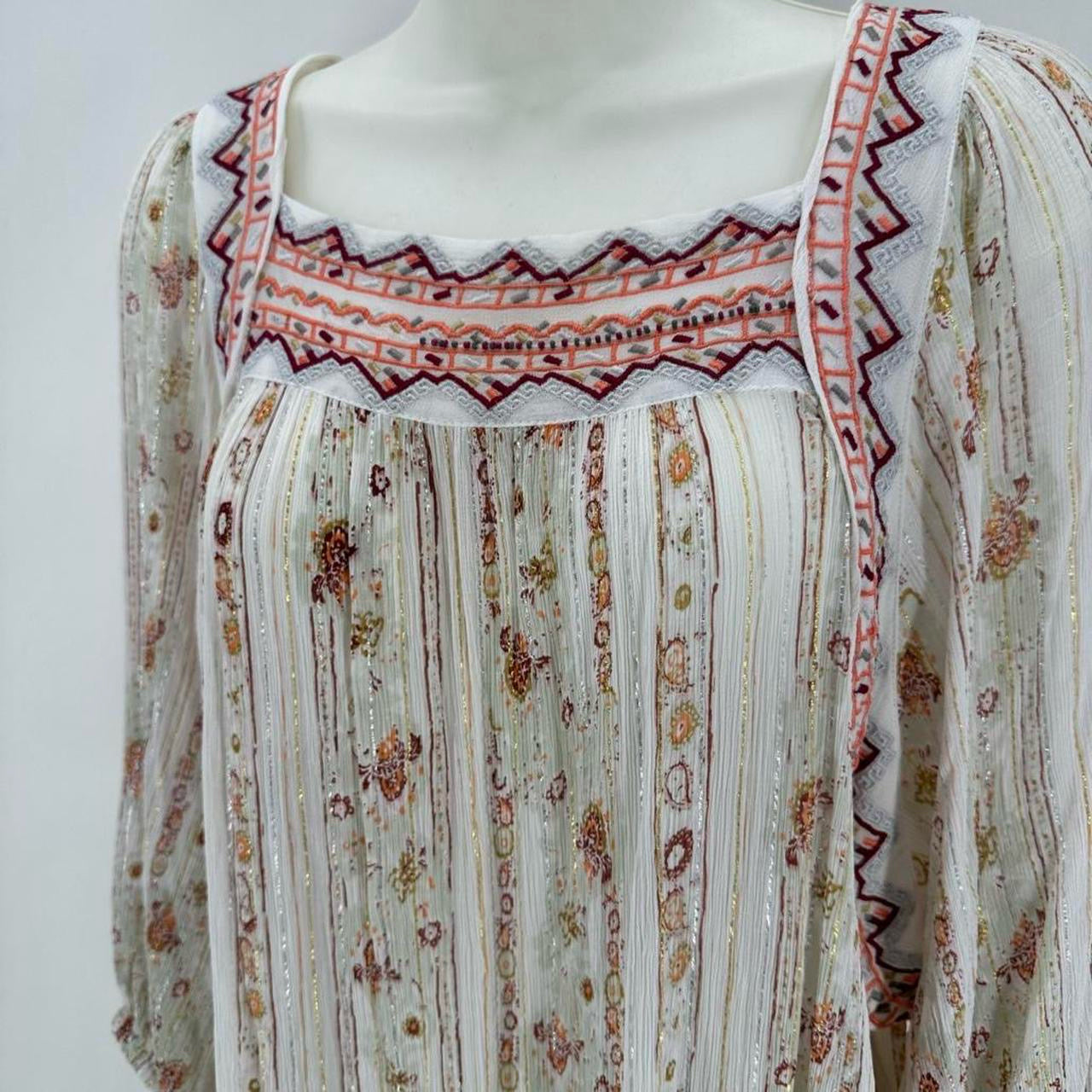 Size L FREE PEOPLE FLOWERS Tunic