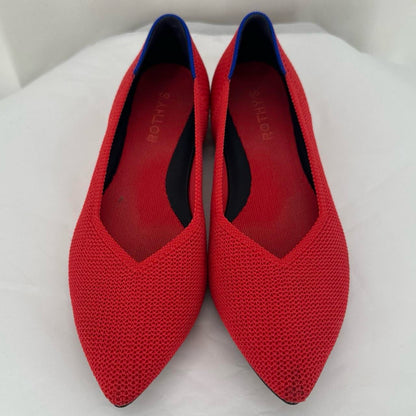 Red W Shoe Size 8.5 ROTHY'S Flats