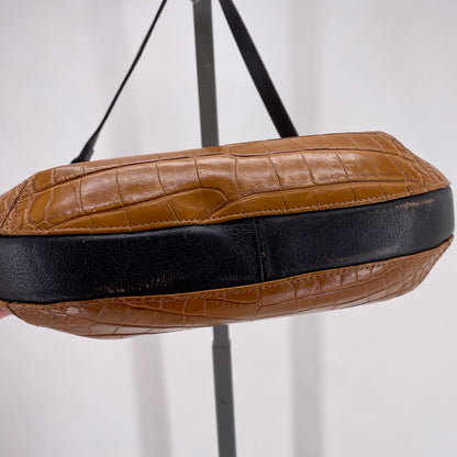 Camel VALENTINA Leather Shoulder Bag