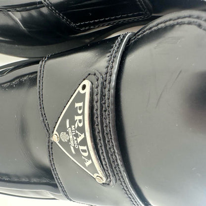 Black W Shoe Size 39 PRADA Loafer