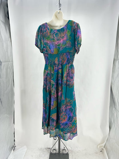 Size L FARM FOR ANTHROPOLOGIE FLOWERS Dress