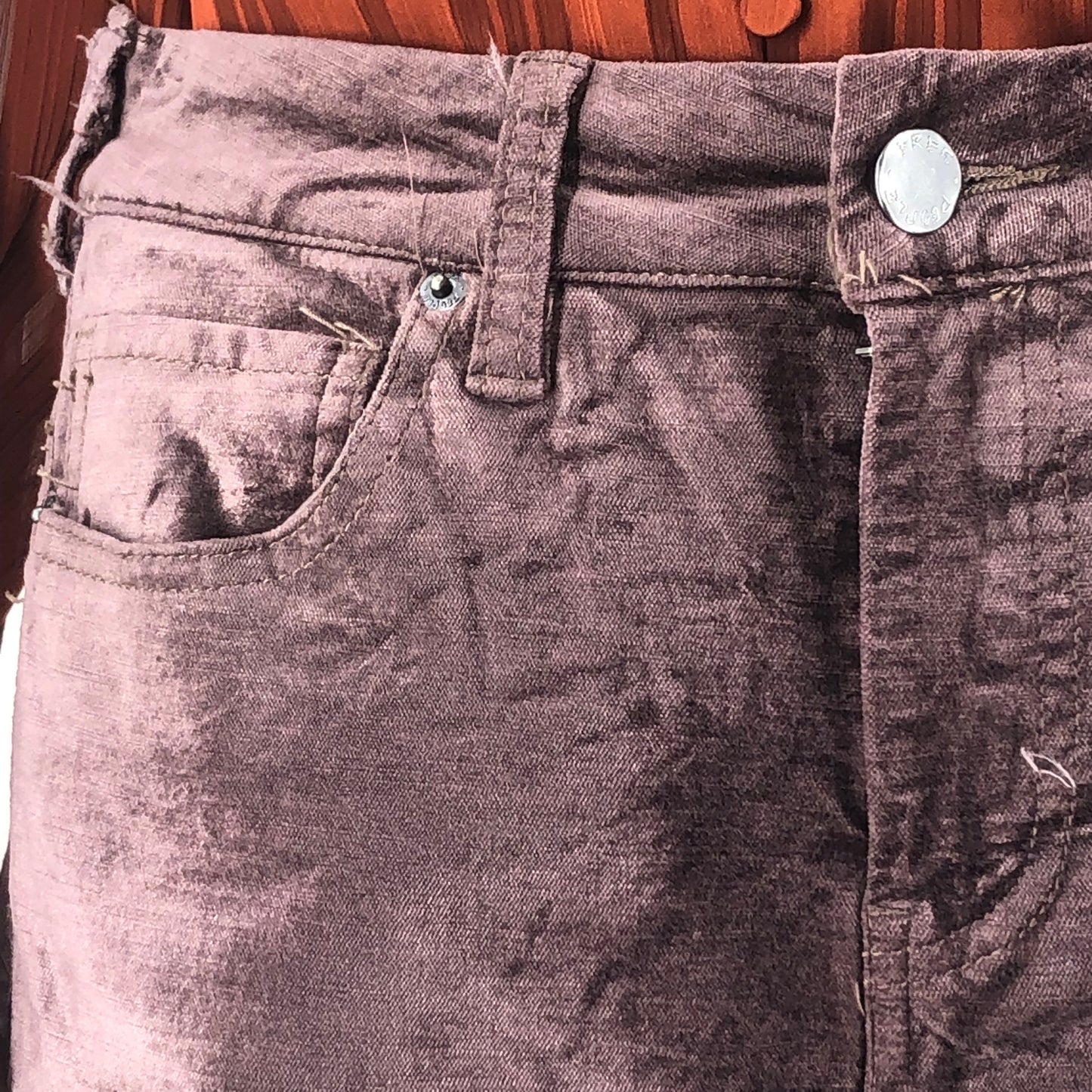 Size 25 (0) FREE PEOPLE CRUSHED VELVET Pants