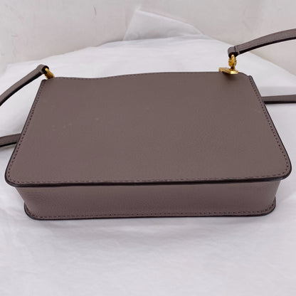 Beige TORY BURCH Leather Pebbeled Leather Cross-body