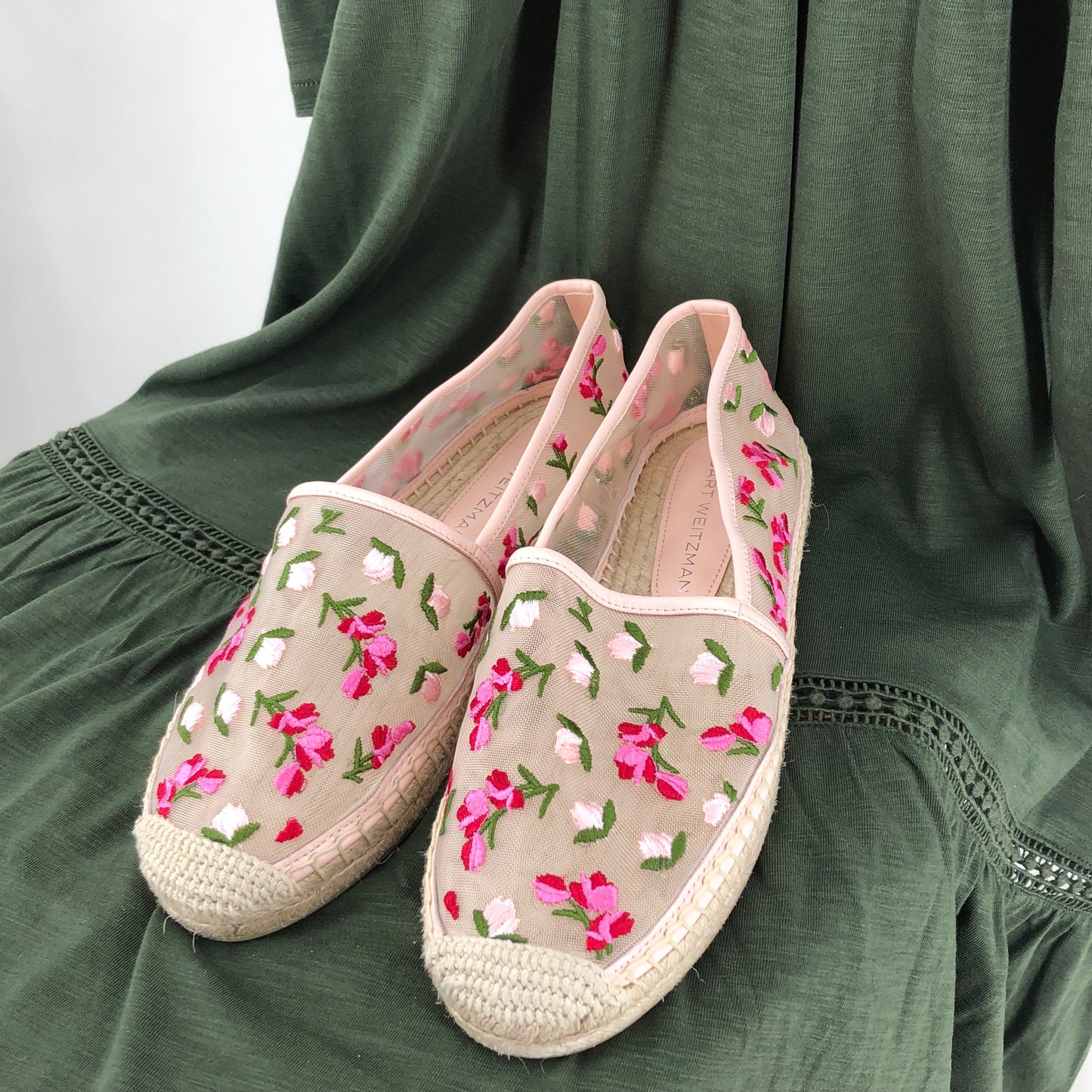 Pink W Shoe Size 8 STUART WEITZMAN Loafer