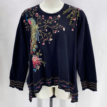 Size XXL JOHNNY WAS FLOWERS Sweatshirt