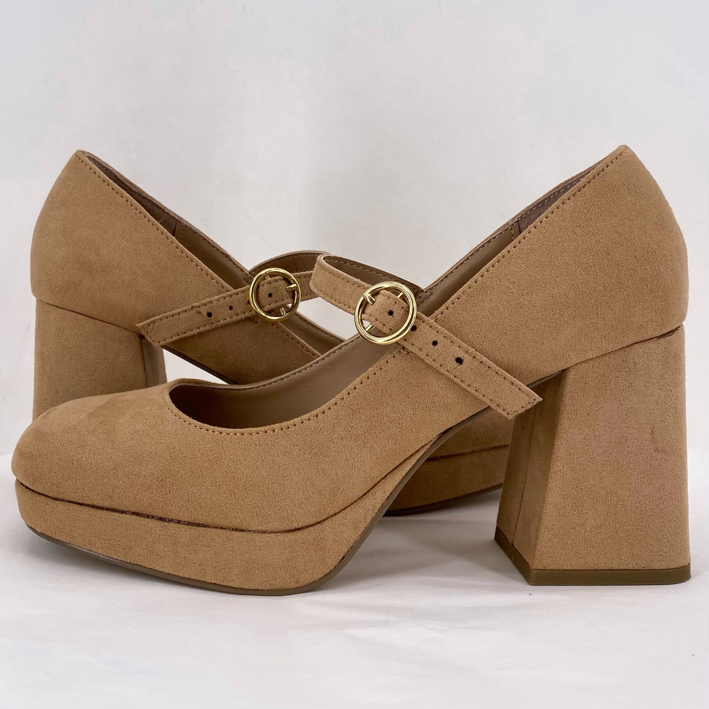 Tan W Shoe Size 7.5 SUN & STONE Heels