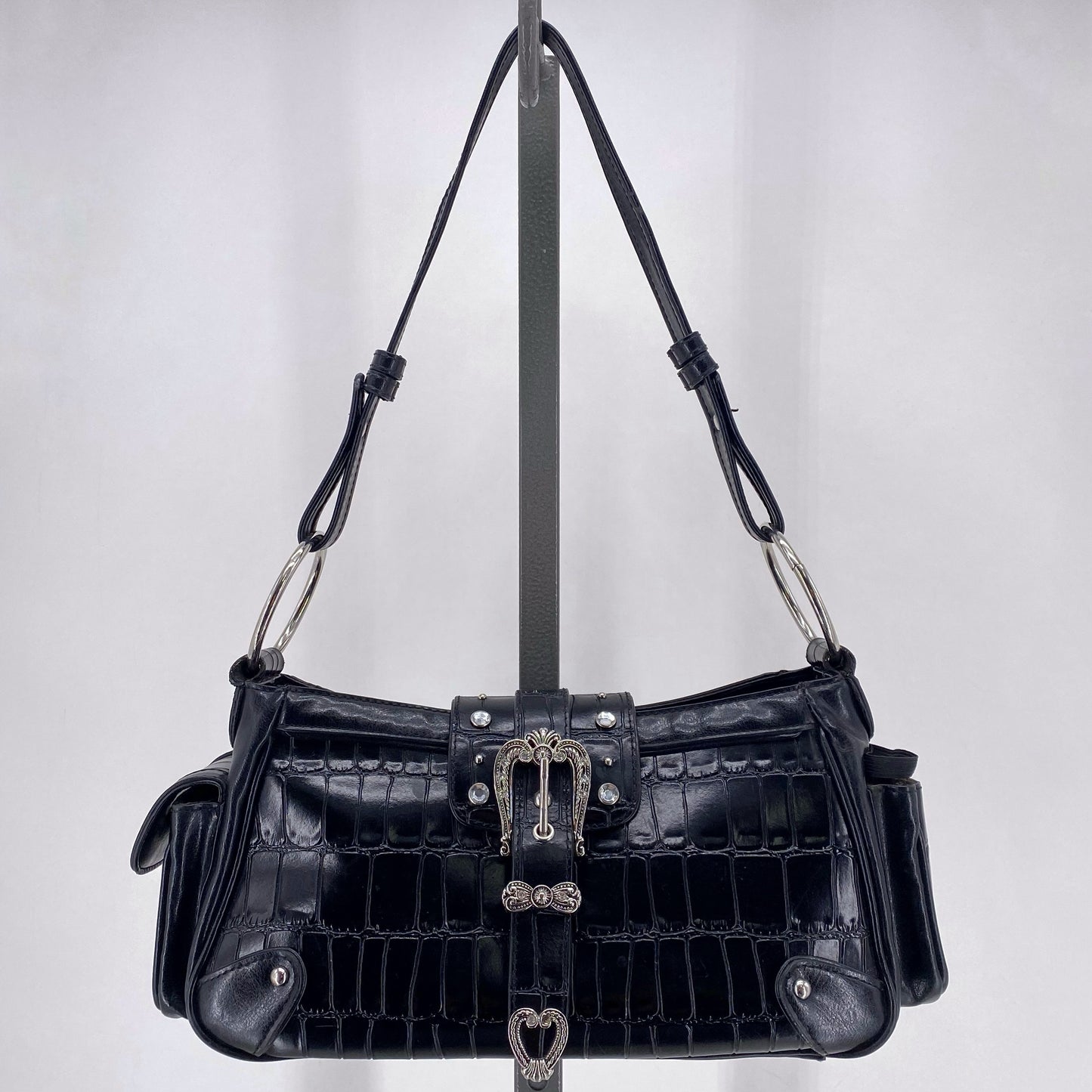 Black M.C. Shoulder Bag
