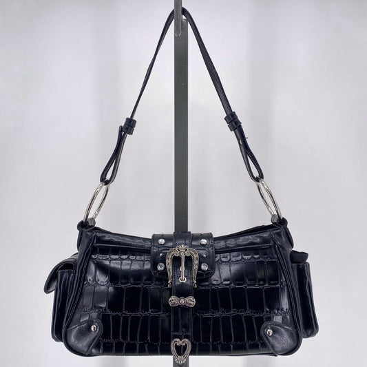Black M.C. Shoulder Bag
