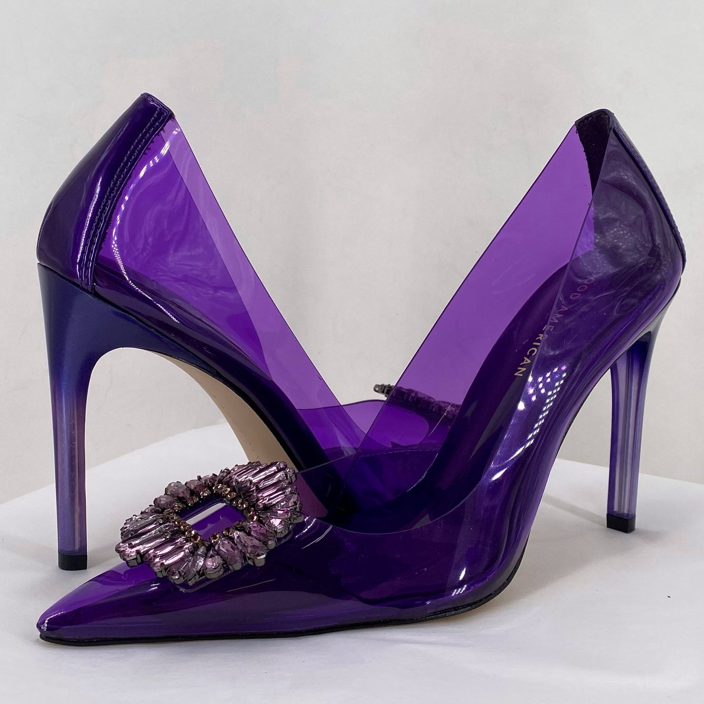 Purple W Shoe Size 9 GOOD AMERICAN Heels