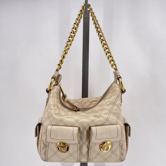 Cream MARC JACOBS Leather Hobo