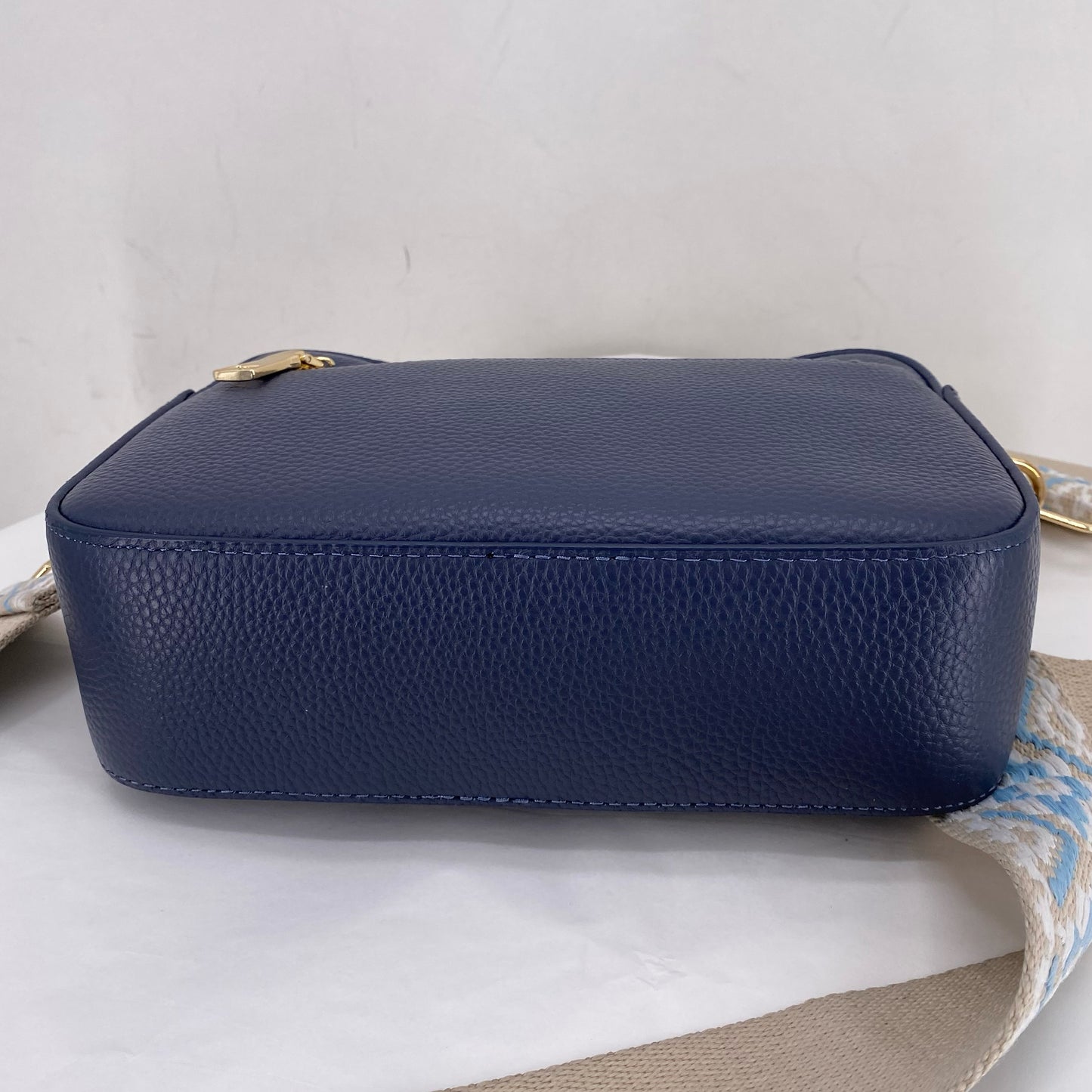 Blue POM POM Cross-body