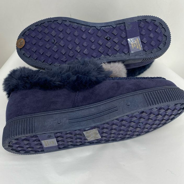 Navy W Shoe Size 10 JOURNEE COLLECTION Slippers