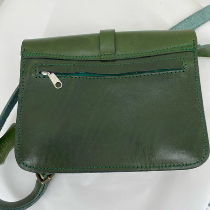 Green Leather Cross-body
