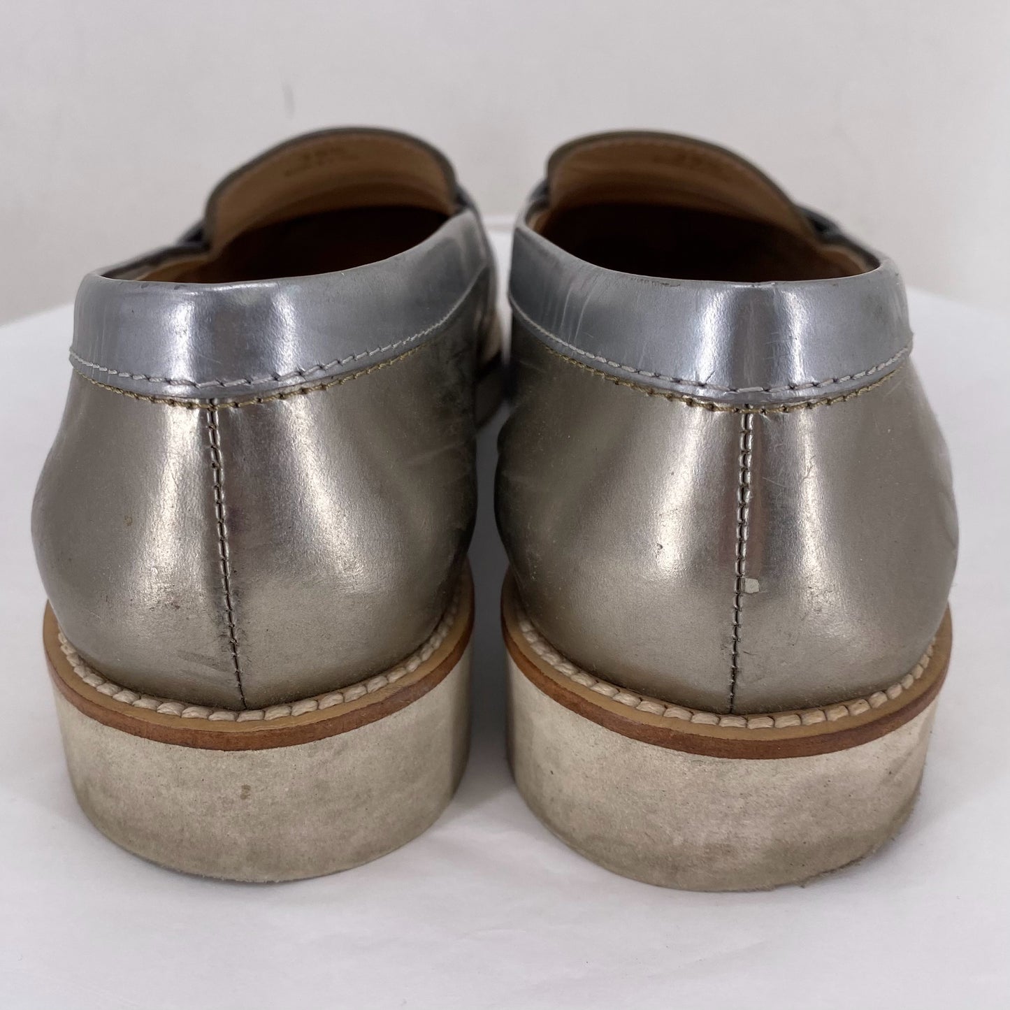 Silver W Shoe Size 39.5 TOD'S Loafer